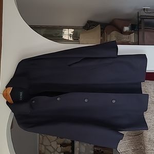 New W/O Tags Lauren by Ralph Lauren Black Trench Dress Removable Lining 44R